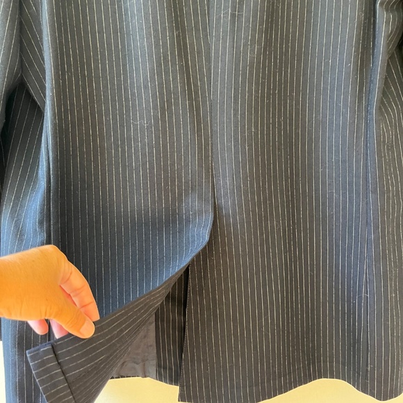 Brooks Brothers 346 Blue Striped 46R Suit Blazer Lined Pockets 3 Buttons - Picture 4 of 13